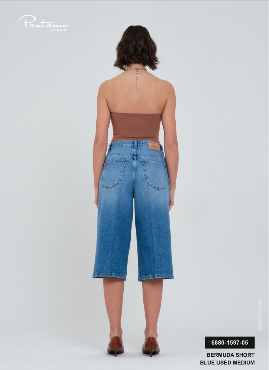 Pantallona jeans bermuda moderne