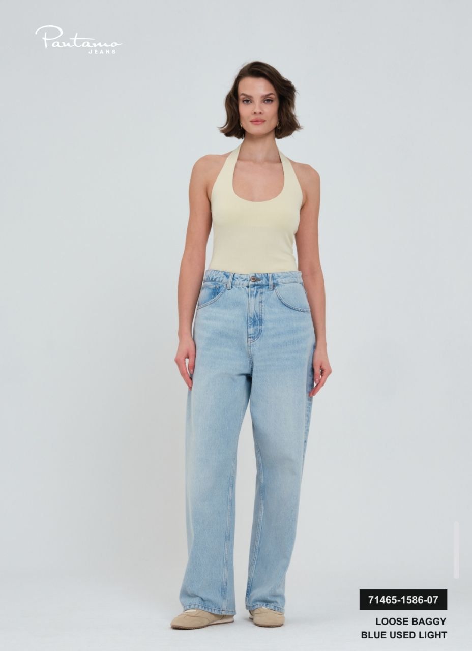 Pantallona jeans të gjera loose baggy