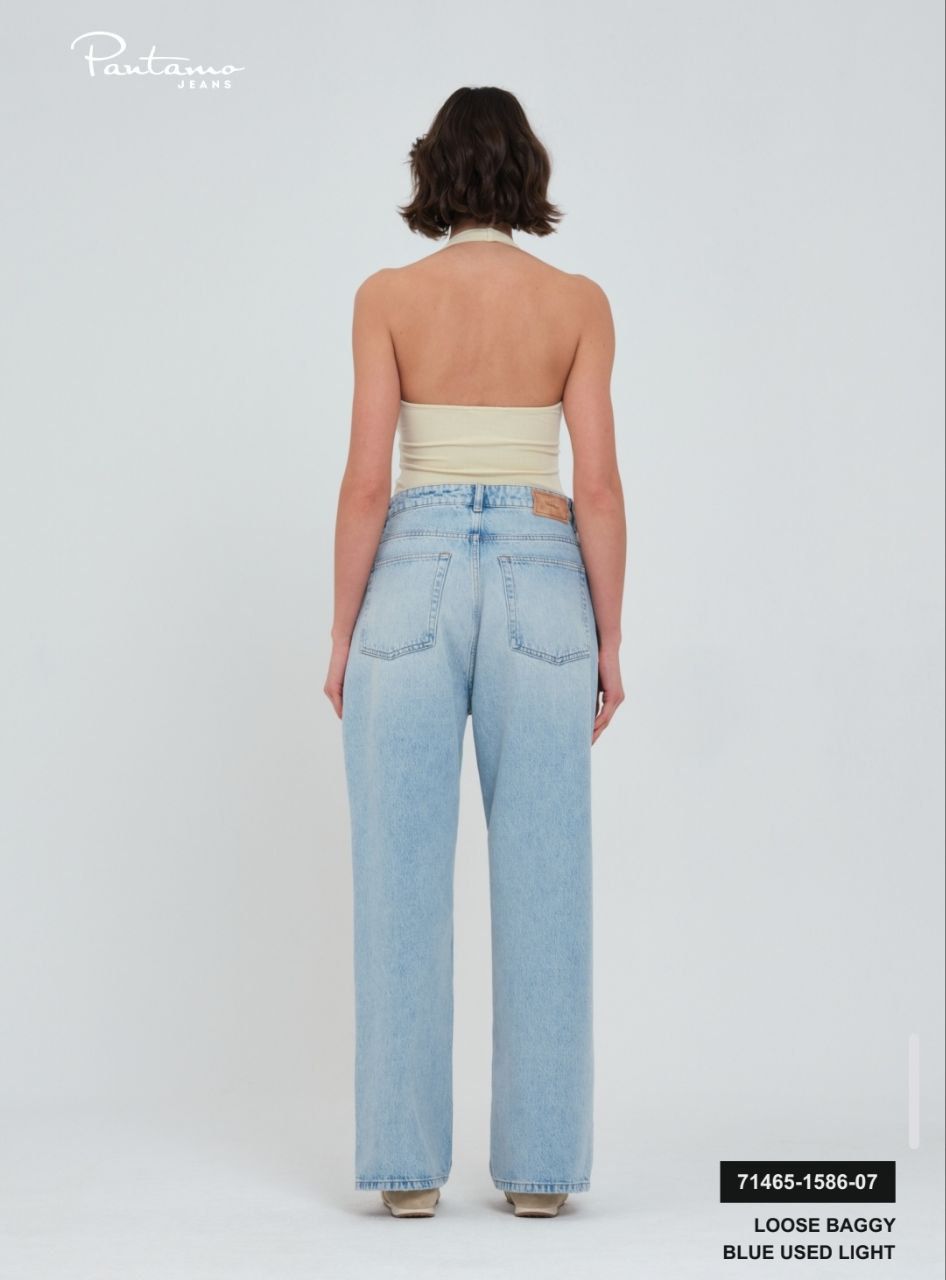 Pantallona jeans të gjera loose baggy