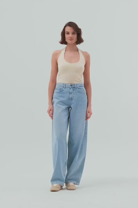 Pantallona jeans të gjera loose baggy